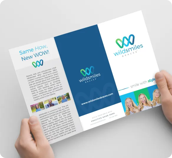 Wildsmiles branding business card mobile